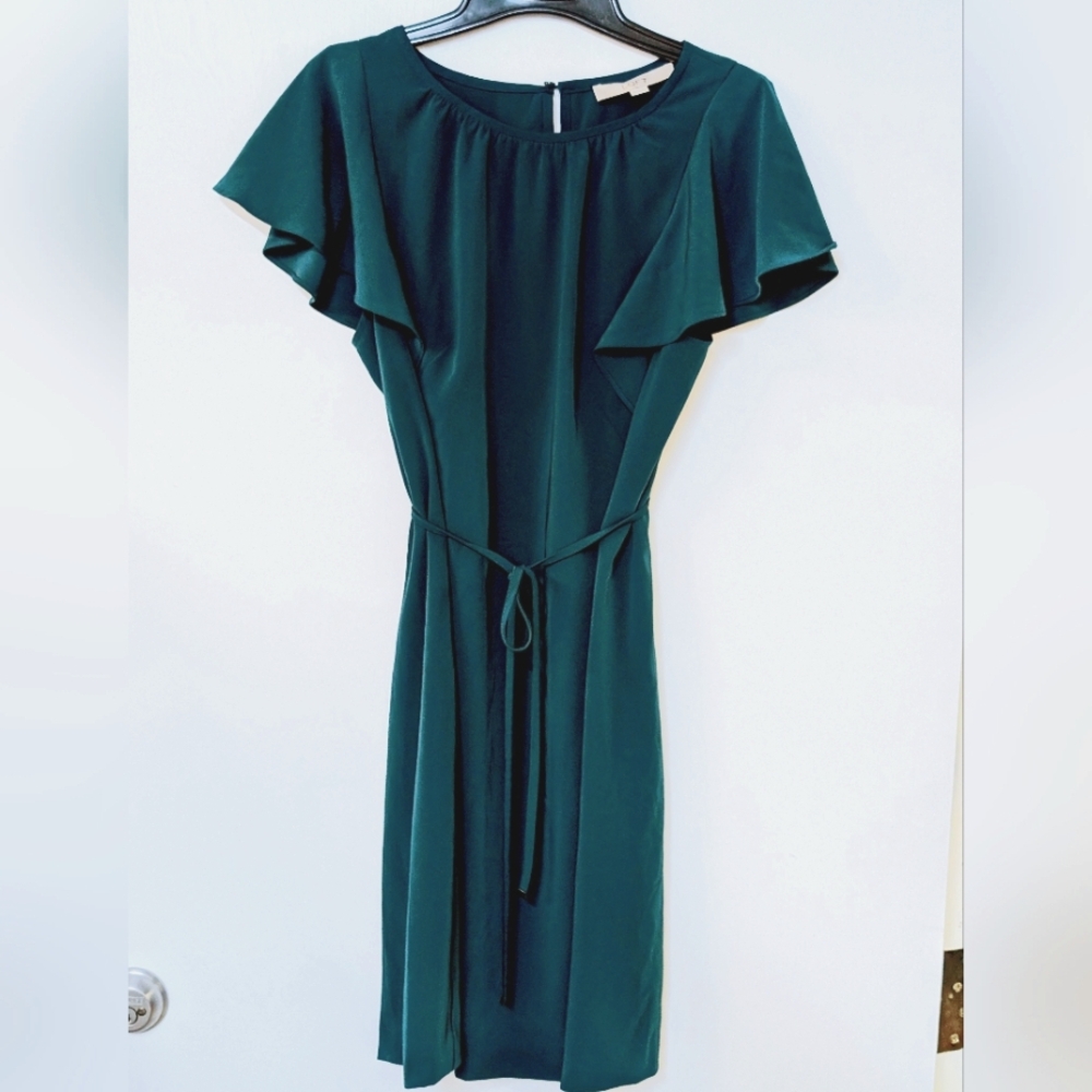 LOFT Green Dress Size 6